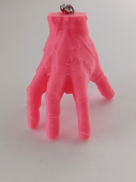 Pembe Wednesday Hands Thing El Anahtarlık