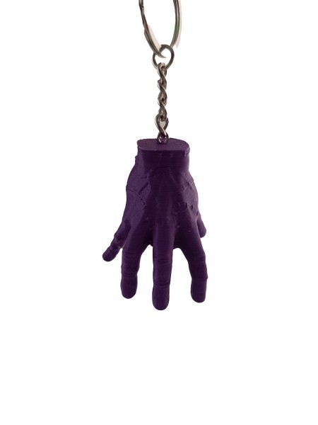 Wednesday Hands Thing El Anahtarlık Mor Renk