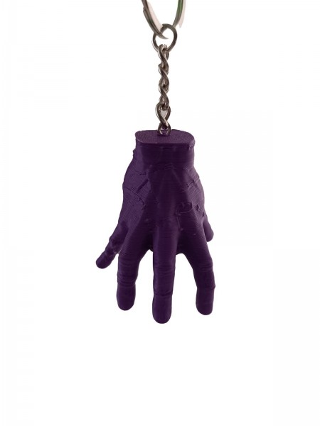 Wednesday Hands Thing El Anahtarlık Mor Renk