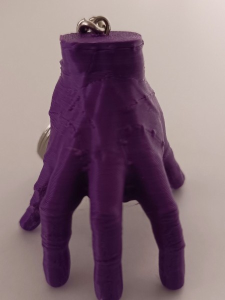 Wednesday Hands Thing El Anahtarlık Mor Renk
