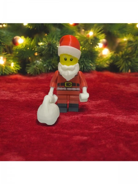 Yapı Oyuncak Tarzı  Noel Baba ve Kardan Adam Figürü 10cm