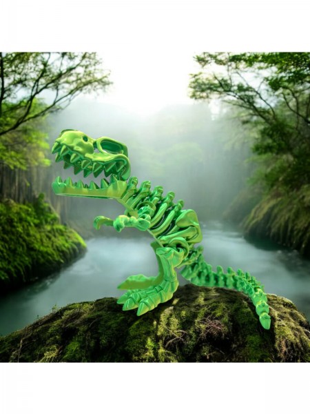 Hareketli Tyrannosaurus Trex İskelet 20cm
