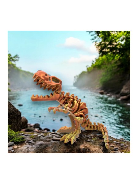 Hareketli Tyrannosaurus Trex İskelet 20cm