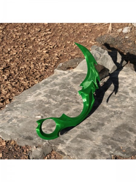 Valorant Plastik Yağmacı Karambit Yeşil