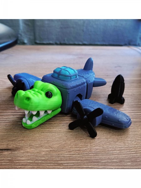 Bombardino Crocodilo İtalian Brainrot 3D Baskı