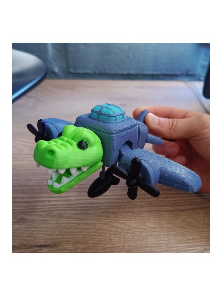 Bombardino Crocodilo İtalian Brainrot 3D Baskı