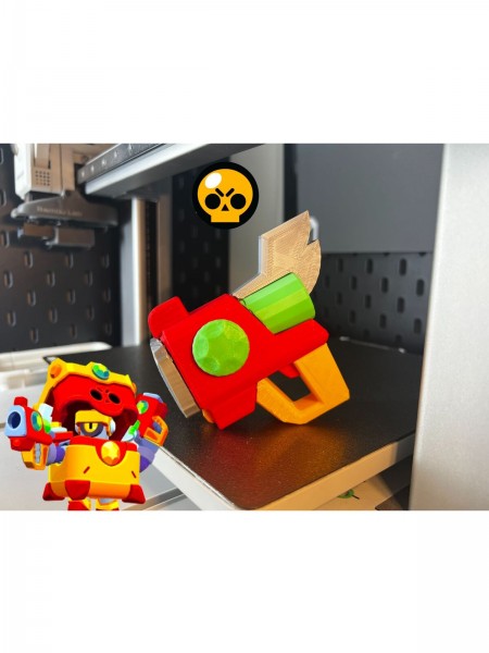 Brawl Stars Darryl Omega Tabancası 3D Baskı