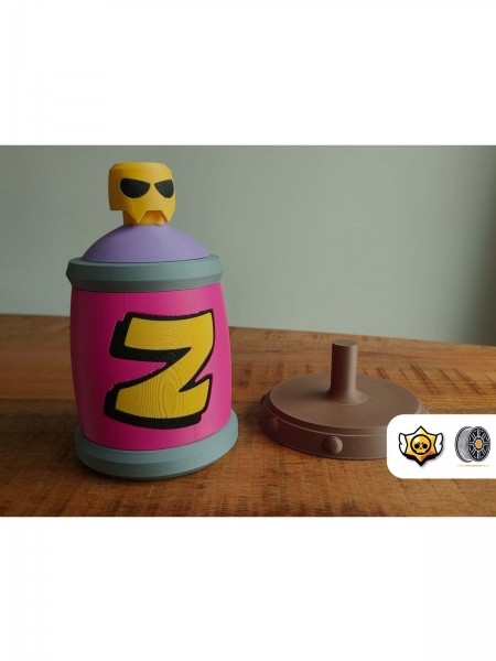 Brawl Stars Emz Graffitti Koleksiyonluk Figür 3D Baskı